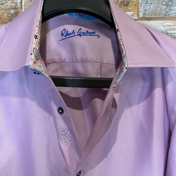 Robert Graham Pink Casual Button Down Shirt - Picture 1 of 12